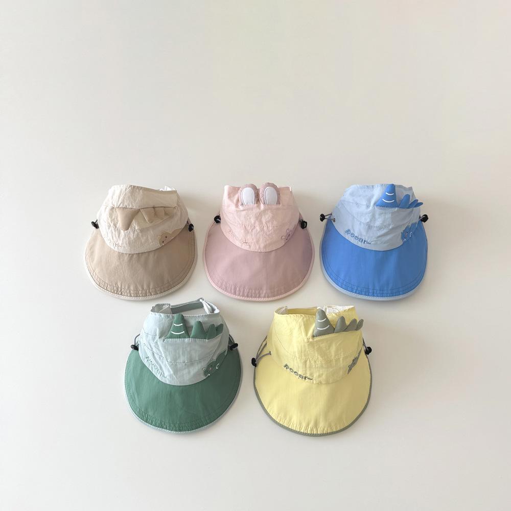 Summer Baby Hat with Large Brim Duckbill Design Quick-Drying Sunscreen Sunshade Empty Top Cap for Children