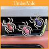 Clip de Perfume para Carro Aranha Brilhante Material Metálico Várias Cores Suporte para Saída de Ar Fragrância Decorativa
