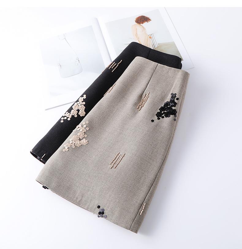 Chic Petite A-Line Sequin Skirt for Women - Spring/Autumn 2026