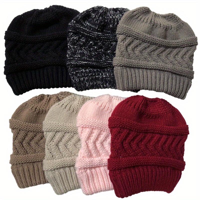 Europa und die Vereinigten Staaten Herbst und Winter Wollmütze neue Damen Pfeil Zopf Beanie gestrickte elastische Mütze