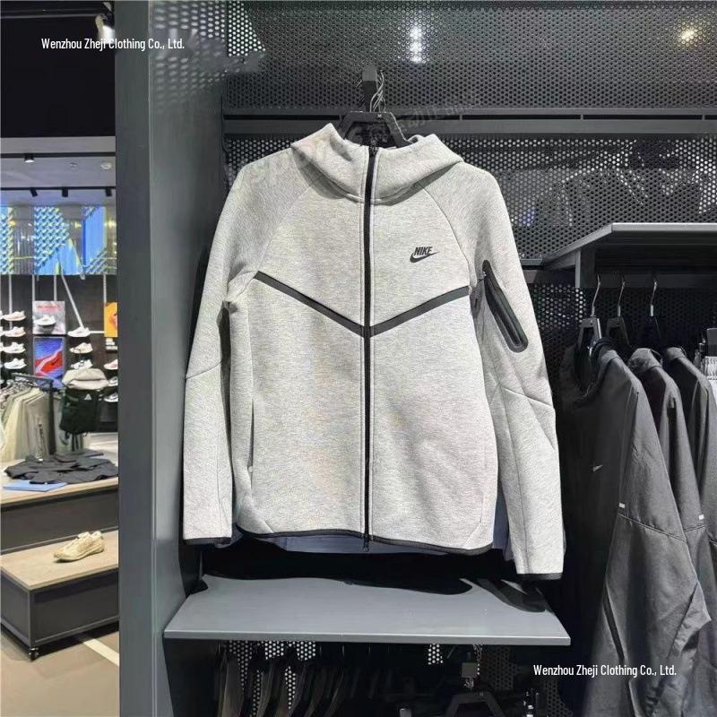 Casual Sportpak voor Koppels: Winddichte Jas met Capuchon & Gebreide Joggingbroek voor Hardlopen & Fitness