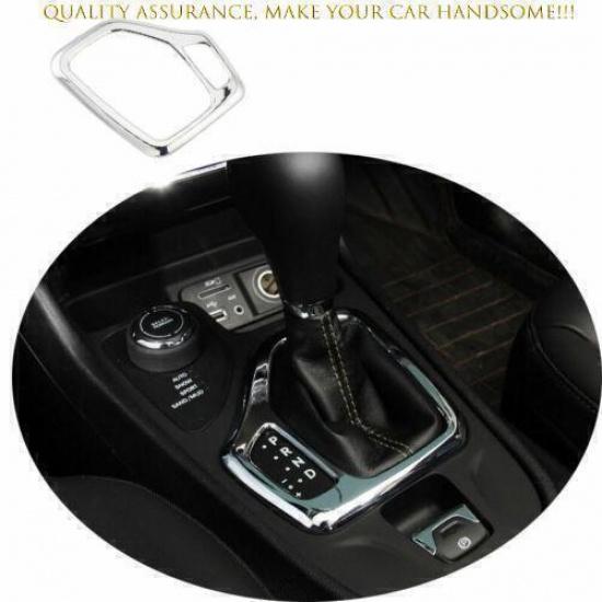 For Jeep Cherokee 2014-2018 Bright Chrome Center Console Gear Shift Panel Trim
