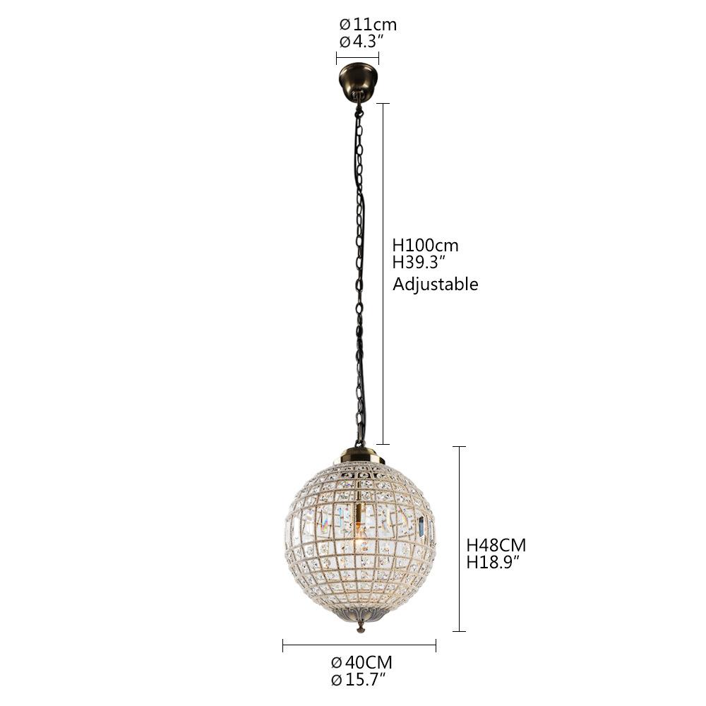 Nordic Modern Globe Crystal Pendant Light Luxury Creative Restaurant Exhibition Hall Lobby Decoration Living Room Main Pendant