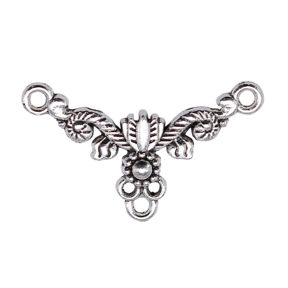 Geometric Flower Multi Loop Connectors Metal Links For Earrings Accessories Parts