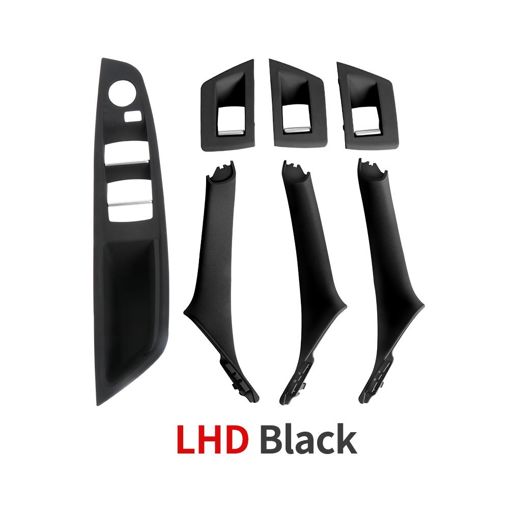 For BMW 5 Series Car Interior Inner Door Handle Panel Pull Trim Cover Window Switch Panel Handle Set For BMW F10 F11