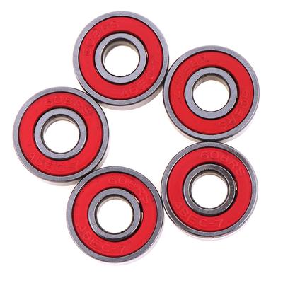 5 bucăți roșu Abec-7 608Rs rulmenți cu bile etanșați pentru skateboard, 8x22x7mm