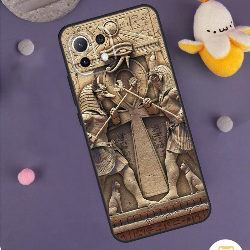 Egypt Pharaoh Mural Case For Xiaomi 14 15 Ultra 13T 14T 15T 17 Pro Max POCO F5 F6 F7 X5 X6 X7 Pro F8 Ultra Cover