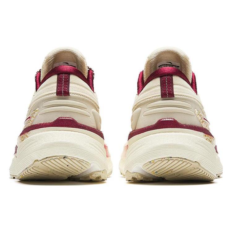 Anta CC Nitrogen Technology Lightweight Abrasion Resistant Low Top Running Shoes Women's Beige 922415551-6