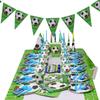 Party Football Theme Tableware Plates Napkins Flag Birthday Kids Favors Cartoon