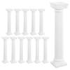 12 buc. Coloane Romane Albe Mini Coloane Decorative Suporturi Masă Nuntă Baze Ghivece Flori Decor Micro Peisaj Curte