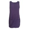 Women Dress with Pockets Sleeveless Oversized A-line Pure Color Backless Above Knee Length Lady Work Party Mini Dress