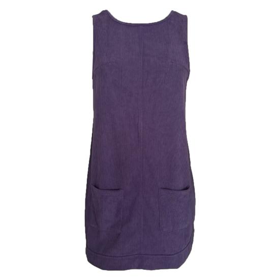 Women Dress with Pockets Sleeveless Oversized A-line Pure Color Backless Above Knee Length Lady Work Party Mini Dress