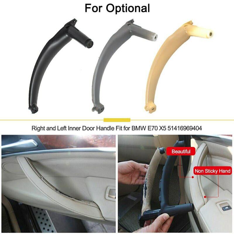 Fits Passenger Side Right Inner Door Panel Handle Pull Trim Cover for BMW E70 X5