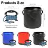 Portable Integrated Fish Bucket Fish Box EVA Folding Fish Bucket with Rope Colorful Fishing Tackle Boxes Water Bucket