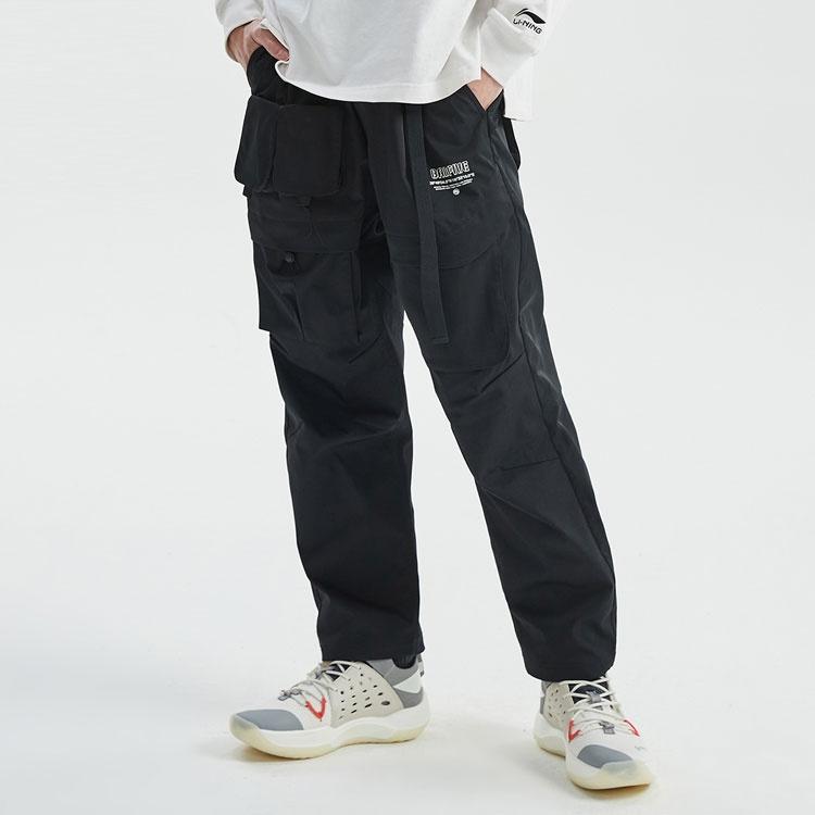 Li-Ning BadFive Loose Cargo Pants 'Black' Men's AKXR071-2