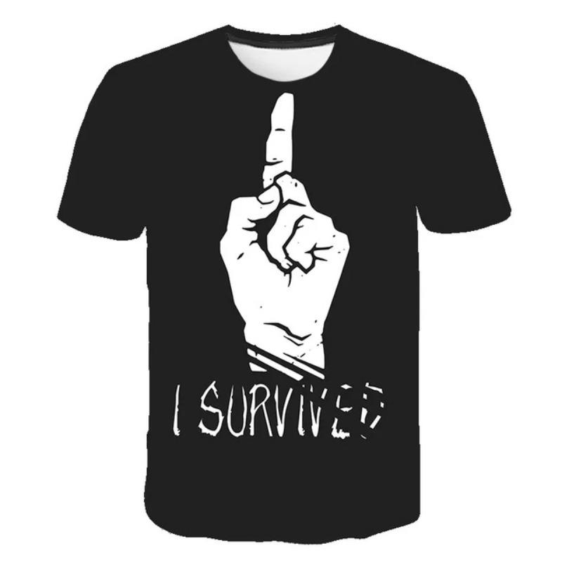 Halloween Big Palm Pattern Print T-Shirt For Men Summer Fashion Short Sleeve  T Shirt Women Street Casual Oversized Clothing