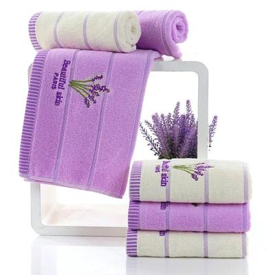 2 PCS  Pure Cotton Bath Towel Set, Absorbent Adult Bath Towel, Solid Color Soft Bath Towel, Facial Wash Towel