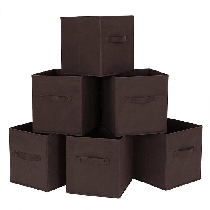 Foldable Open-Top Toy Storage Bin and Wardrobe Organizer