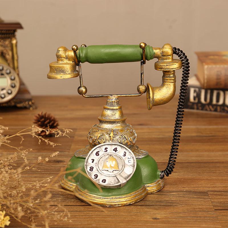 Vintage Nostalgic Telephone Ornaments for Creative Decor and Movie Sets