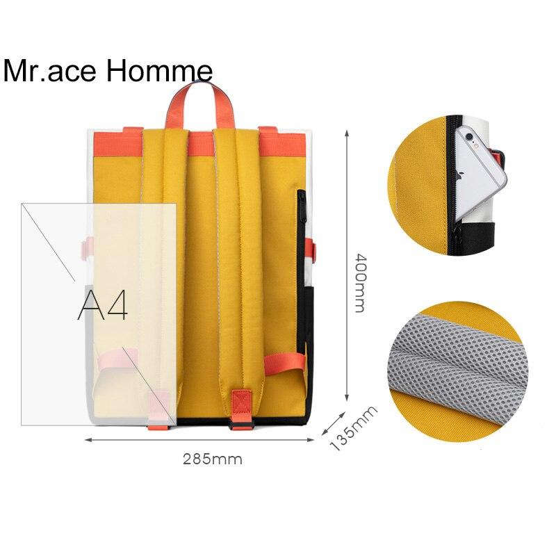 yellow square backpack