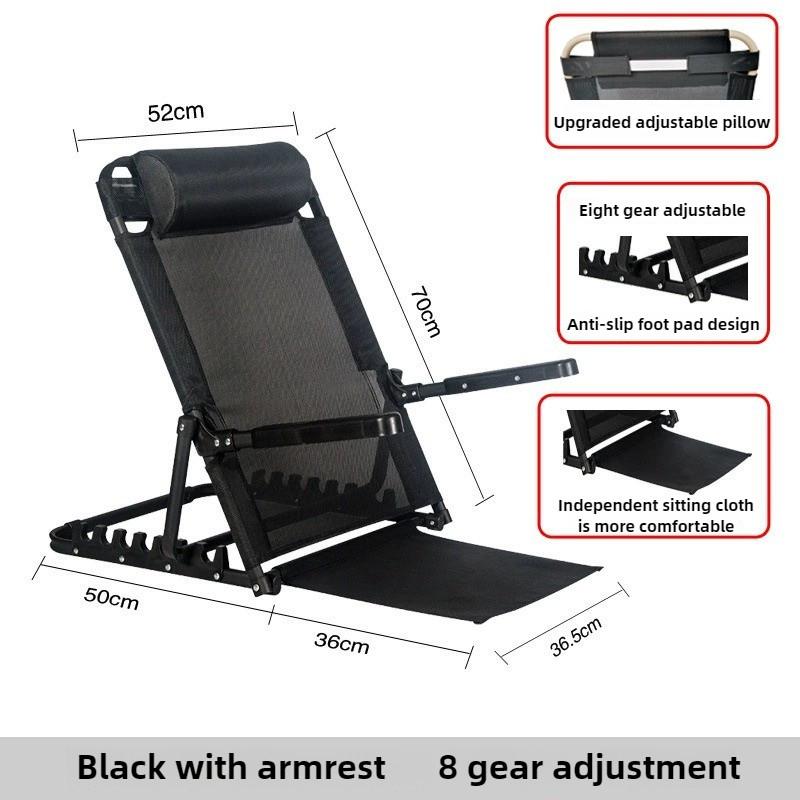 Cadeira Portátil para Estudante Sedentário Sofá Preguiçoso Tatami Cadeira Ergonômica Cama Dobrável Almofada de Encosto para Cadeira Assento Cadeira de Praia