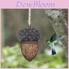 Modern Minimalist Hummingbird Acorn Bird Feeder Resin Craft Garden Decor Item