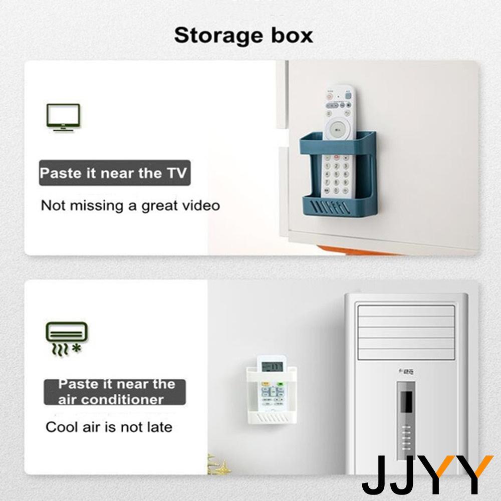 Hole-free Wall Hanging Paste Embracing Remote Control Storage Box Opening Mobile Phone Charging Rack Storage Rack HMKH YSXX