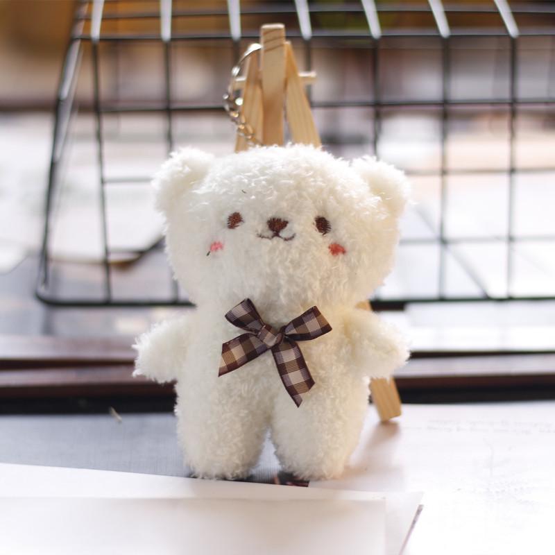 Adorable Teddy Bear Plush Keychain Cute Stuffed Animal Bag Accessory 10cm
