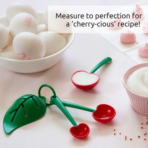 Mon Cherry Measuring Spoons and Egg Separator by Ototo by OTOTO Design