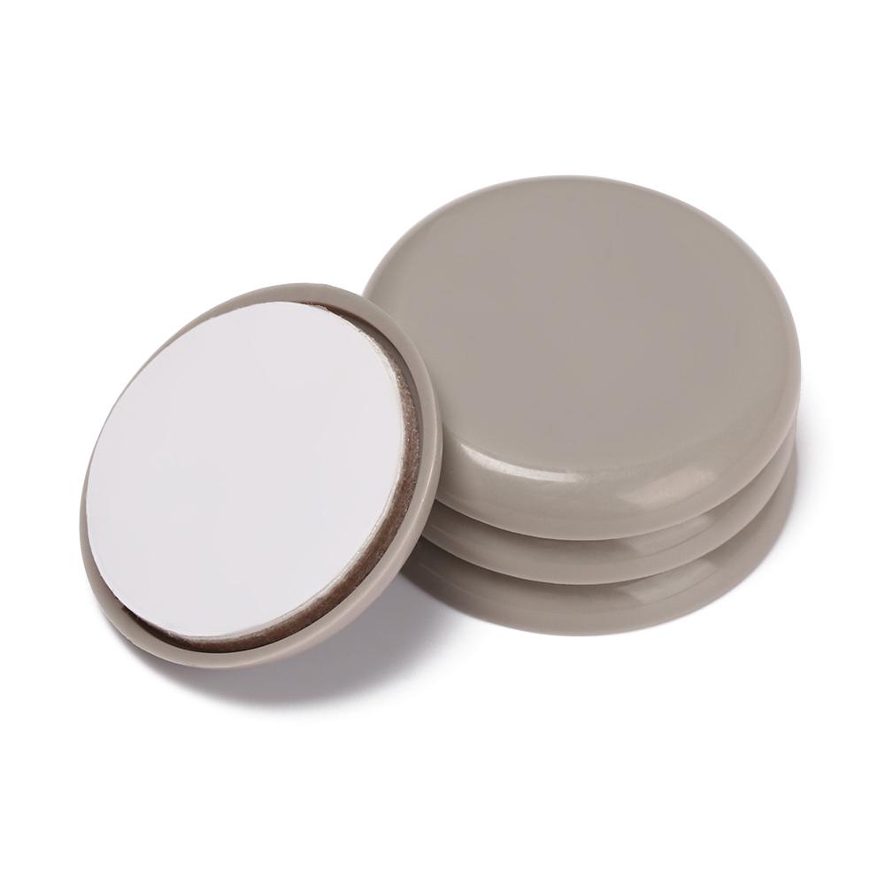 4Pcs Round Self-Adhesive Furniture Leg Slider Pads Wear-resisting Anti Noisy Slip Mat Easy Move Floor Protector Chair Fittings