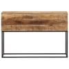 Vidaxl Stolik Konsolowy, 110X30X75 Cm, Surowe Drewno Mango I Żelazo