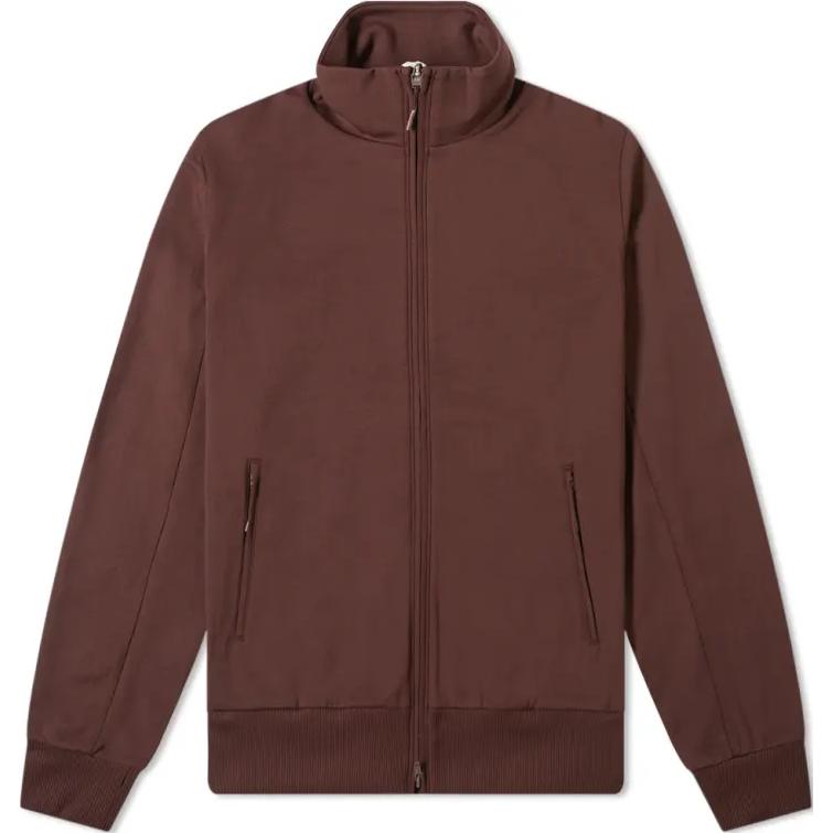 

Y-3 Мужская куртка с рубчатой отделкой, воротником-стойкой, молнией и длинными рукавами, коричневая GK4539 M