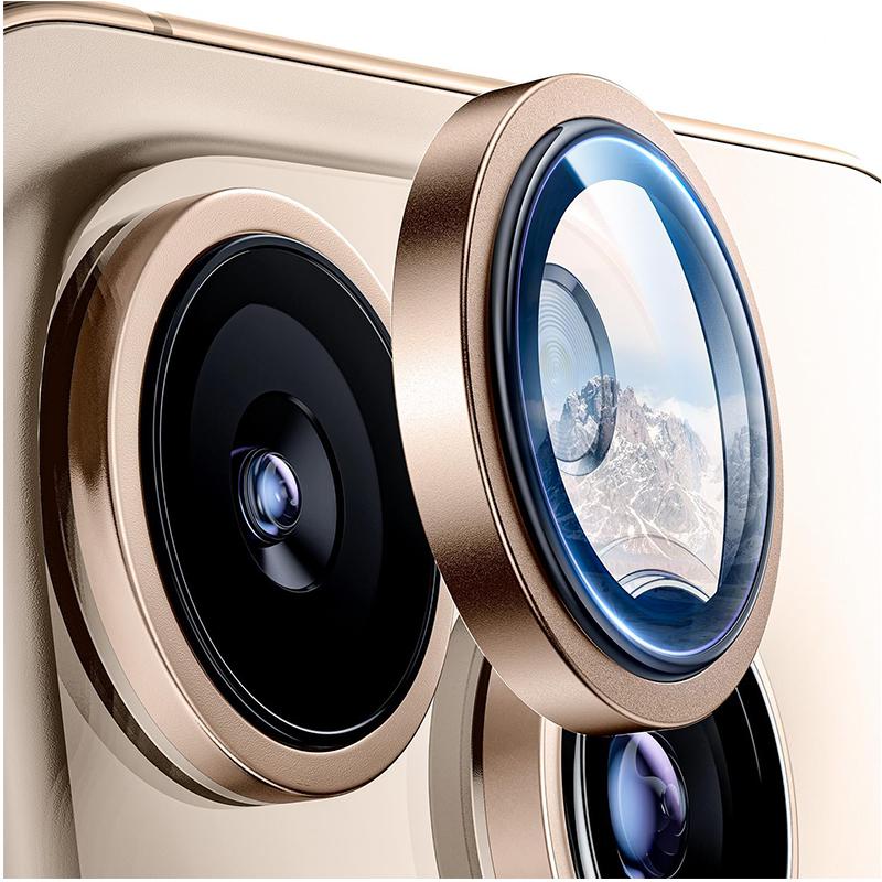 

Защитная пленка для объектива камеры Desert Titanium для iPhone 16 Pro Max 15 Plus 14 16Pro 15Pro 13 Mini 12 11 Аксессуары для защиты закаленного стекла For iPhone 16 Pro коричневый