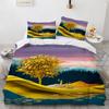 Deer Duvet Cover Set Wild Animals Flowers Pattern Polyester Bedding Set King Twin Full Size Comforter Cover For Kids Boys Girls