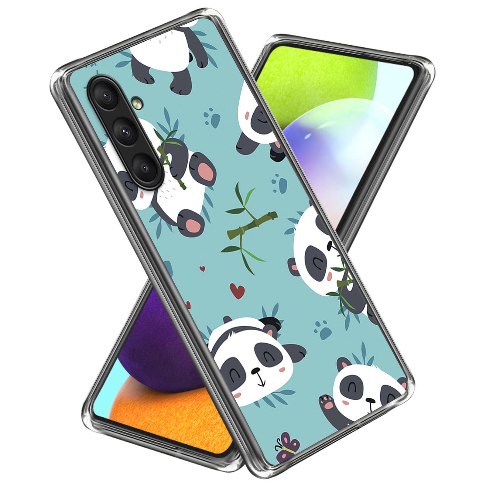 

Для Samsung Galaxy A25 5G (Глобальный) (161,0 х 76,5 х 8,3 мм) ТПУ чехол для телефона с IMD печатью Cute Pandas