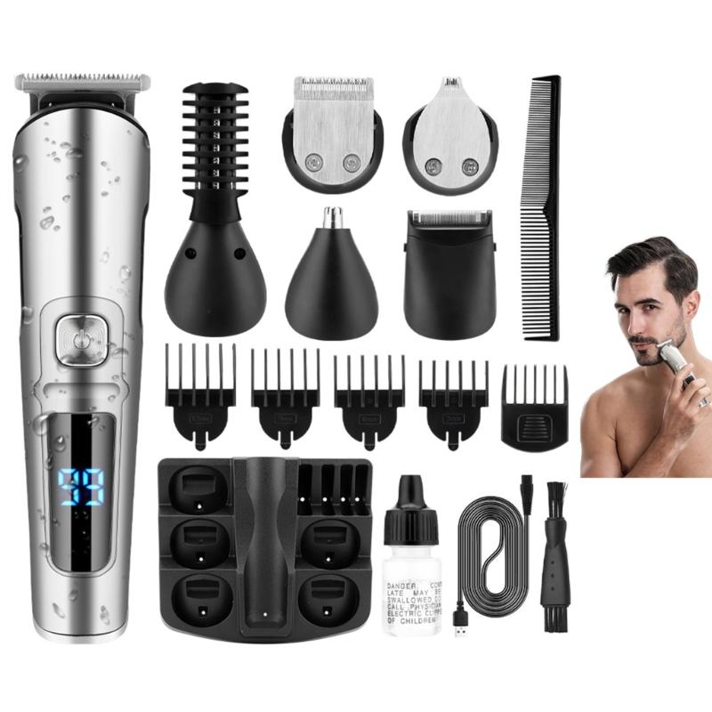 

Multi Purpose Hair Trimmer Professional Home Haircut Clippers Cordless Waterproof Design T Shaped Blade 80 Minutes Long Battery Life 1 чёрный