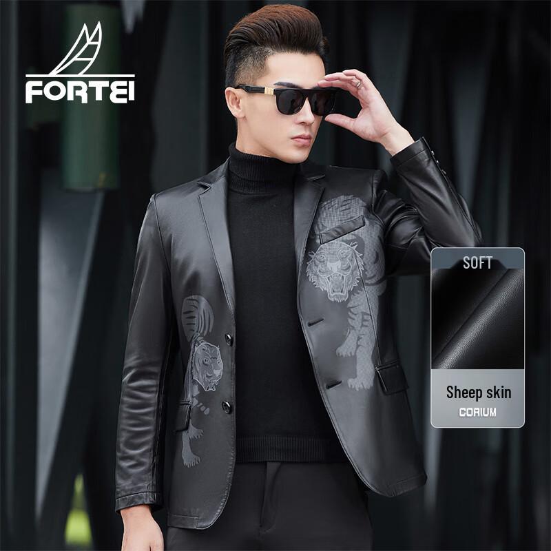 

Мужская куртка из натуральной овчины с принтом XL (180/96A)