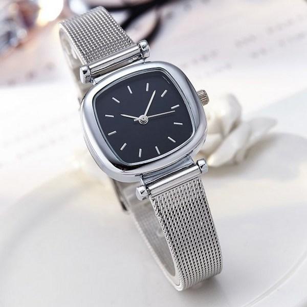 SG Mall Damenmode Metalluhr Cubic Armband Armbanduhr Niedrigster Preis Garantie WM1, Koreanische beliebte Uhren