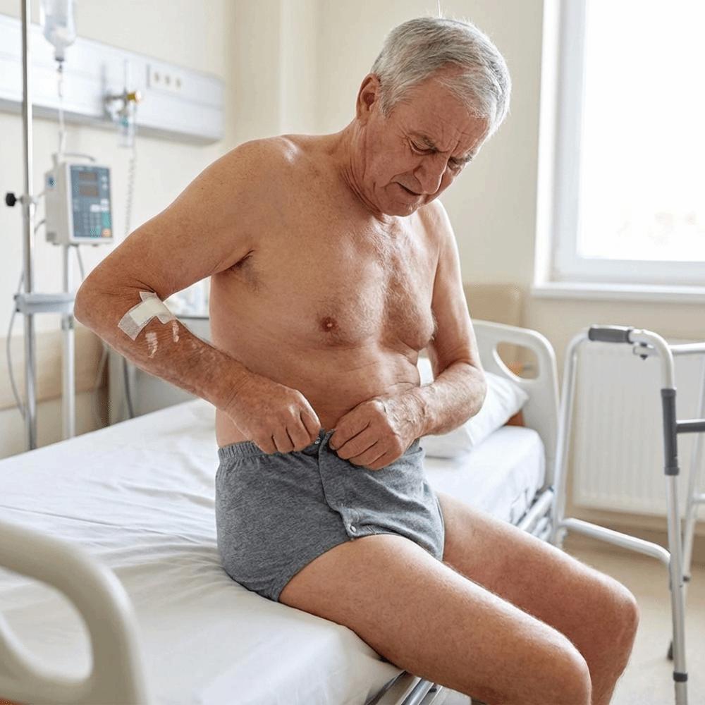 Auslaufsichere Waschbare Windel Elastische Saugfähige Unterhosen Graphen Erwachsenenwindelhosen Bettlägerigkeit