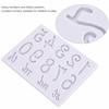 Silicone Number Letter Mold Letter Shape Clay Epoxy Resin Mold Fondant Baking Mold  Cake Decoration