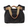 [Chikencall] Women's Casual Vintage Hobo Canvas Bag with a Stylish Striped Pattern, Large Capacity, Wallet, Top Handle, Handbag, 3-Way Canvas