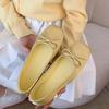 Fashion 2025 New Spring Square Toe Women Flats Shallow Slip on Ladies Casual Ballet Shoes Soft Sole Eelgant Comfortable Dress Shoes