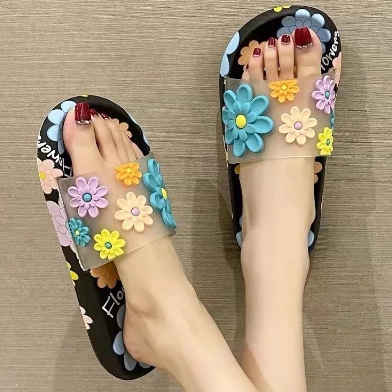 High-quality Summer Slippers Indoor Anti Slip Home for Couples Soft Soled Outdoor Cool Slippers Soft Soled Bathroom Women Shoes