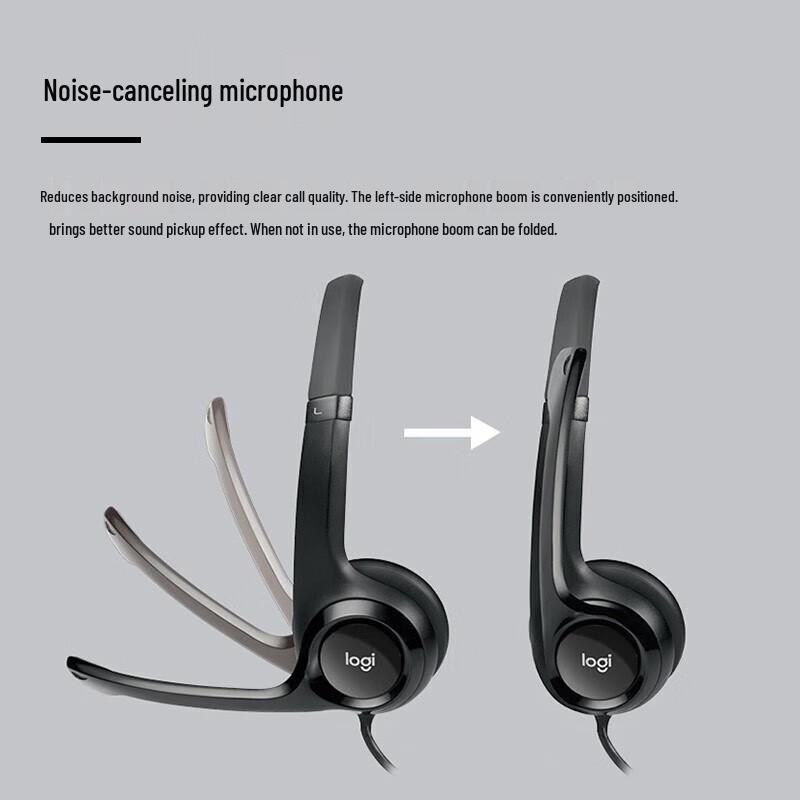 Logitech H390 USB Wired Headset with Microphone