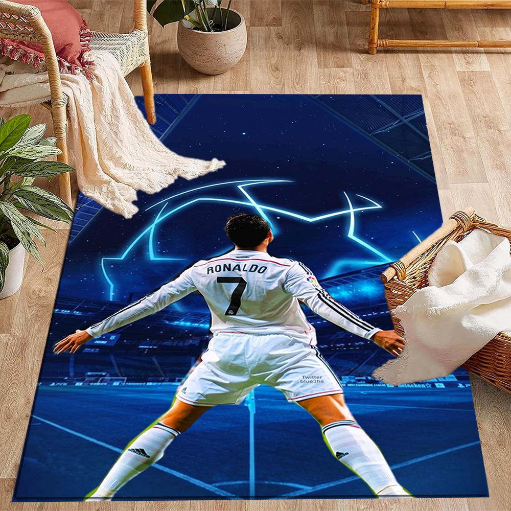 Welcome Cr7 Area Rug Perfect for Dormitory Balcony Foyer Study room Antislip Carpet Anime Office Decor Perfect Gift for Valentine's Wedding Birthday