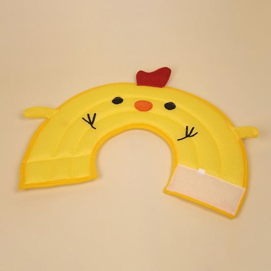 Recovery Cone Cartoon Shape Good Flexibility Adorable Fastener Tape Breathable Mesh Anti-bite Comfortable Pet Recovery Neck Collar Daily Use