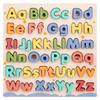 Board Wooden Alphabet Building Block Puzzle Toy For Kid English Cognition