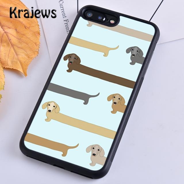 Krajews Dachshund Teckel Dackel Dog Phone Case Cover For iPhone 17 Air 16 15 14 Plus 11 12 13 Pro Max Plus Coque Fundas