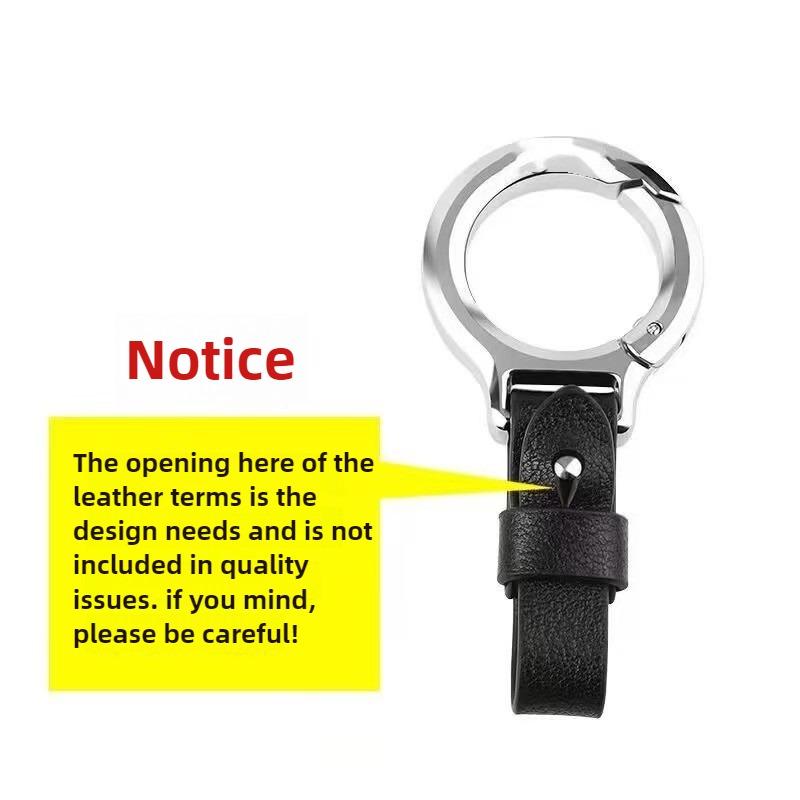 Leather Car Keychain Pendant Key Ring Chain Hanging Men Women Gift Universal Durable Metal Ring Creative Keychain Car Styling