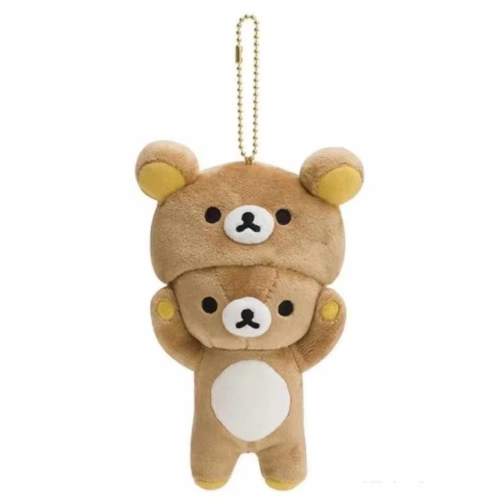 Cartoon Rilakkuma Keychain Cute Kawaii Schoolbag Pendant Replacement Plush Doll